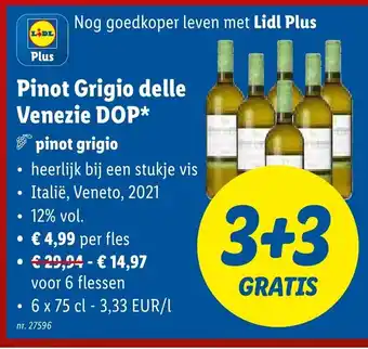 Lidl Pinot Grigio delle Venezie DOP 6 x 75 cl aanbieding
