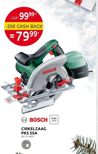 Brico Bosch Cirkelzaag PKS 55A aanbieding