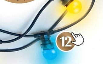 Brico Set van 5 Lampen Gekleurd Licht aanbieding