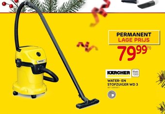 Brico Karcher Water-En Stofzuiger WD 3 aanbieding