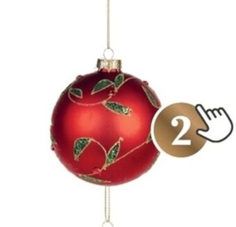 Brico Glazen Kerstbal aanbieding