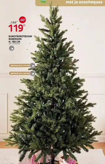 Brico Kunstkerstboom Robinson H180cm aanbieding