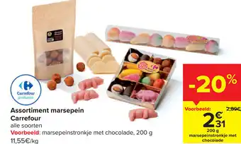 Assortiment Marsepein Carrefour Alle Soorten 200g