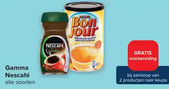 Carrefour Nescafe Gamma Alle Soorten aanbieding