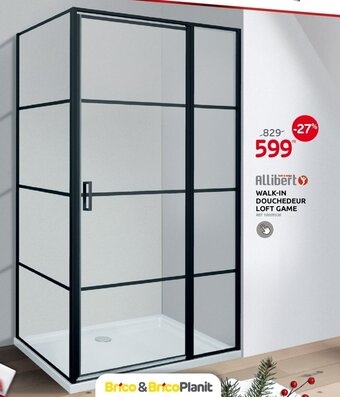 Brico Allibert Walk-In Douchedeur Loft Game aanbieding