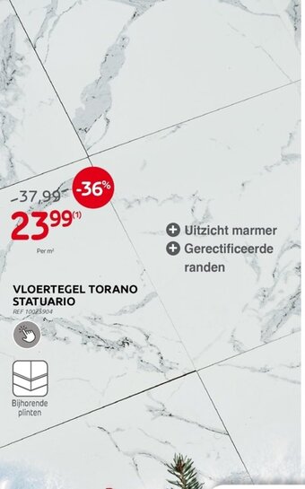 Brico Vloertegel Torano Statuario aanbieding