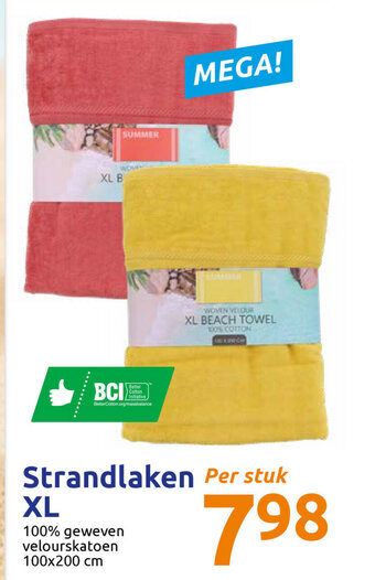 Action Strandlaken XL aanbieding