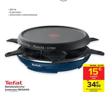 Tefal Raclette/Plancha/ Koekenpan RE12A412