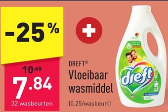 ALDI Dreft Vloeibaar Wasmiddel 32 Wasbeurten aanbieding