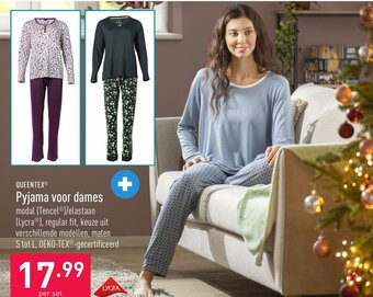 ALDI Queentex Pyjama voor Dames aanbieding