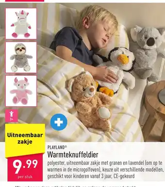 ALDI Playland Warmteknuffeldier aanbieding