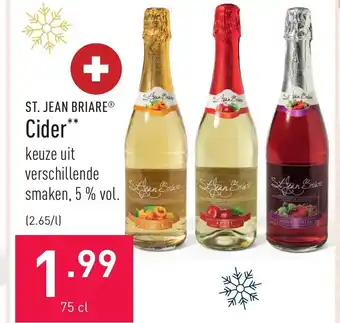 ALDI St. Jean Briare Cider 75cl aanbieding