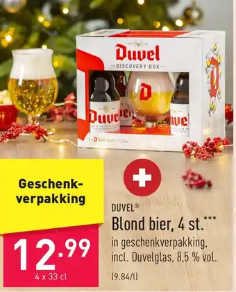 ALDI Duvel Blond Bier 4st x 33cl aanbieding