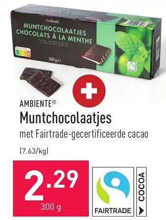 ALDI Ambiente Muntchocolaatjes 300g aanbieding