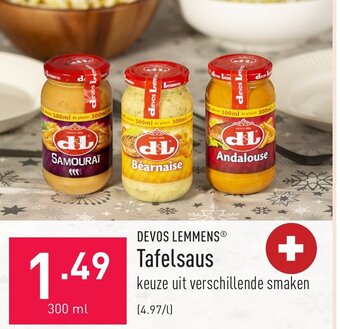 ALDI Devos Lemmens Tafelsaus 300ml aanbieding