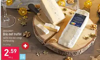 ALDI Excellence Brie met Truffel 180g aanbieding