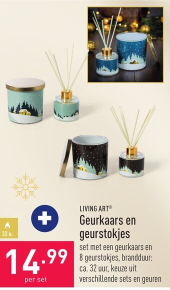 ALDI Living Art Geurkaars en Geurstokjes aanbieding