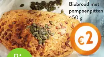 OKay Biobrood met pompoenpitten 450g aanbieding