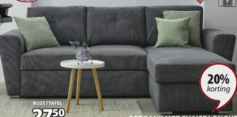 Jysk Vejlby bedbank met chaise longue aanbieding