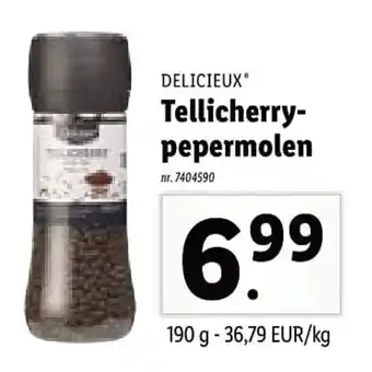 Lidl Delicieux Tellicherry pepermolen aanbieding