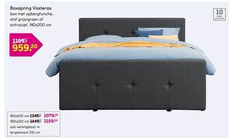 Leen Bakker Boxspring vasteras aanbieding