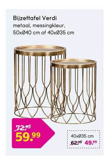 Leen Bakker Bijzettafel verdi aanbieding