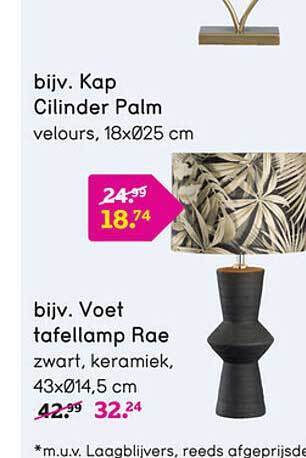 Leen Bakker Voet tafellamp rae aanbieding