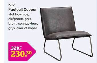 Leen Bakker Fauteuil cooper aanbieding
