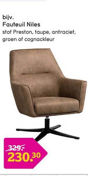 Leen Bakker Fauteuil niles aanbieding