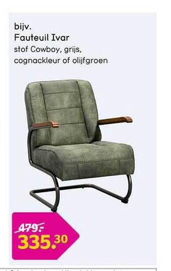 Leen Bakker Fauteuil ivar aanbieding
