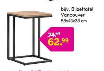 Leen Bakker Bijzettafel vancouver aanbieding