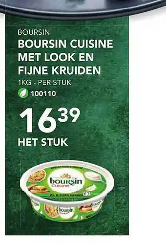 Bidfood Boursin cuisine met look en fijne kruiden aanbieding