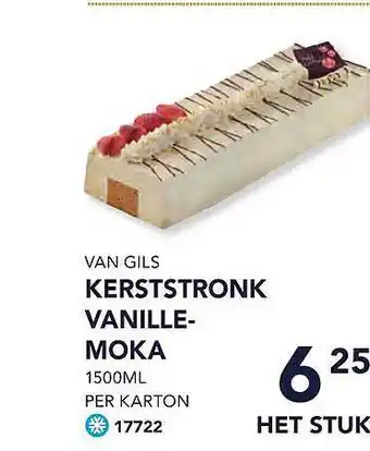 Bidfood Van gils kerststronk vanille-moka aanbieding