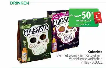 Intermarché Cubanisto bier met aroma van mojito of rum verschillende variëteiten aanbieding