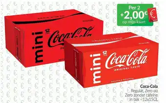 Intermarché Coca-cola regular, zero ou zero zonder cafeïne aanbieding