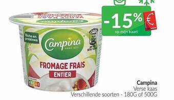 Intermarché Campina verse kaas aanbieding