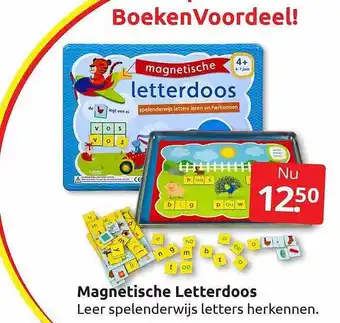 Boekenvoordeel Magnetische letterdoos aanbieding