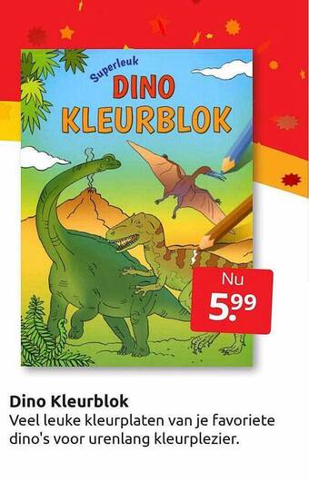 Dino kleurblok