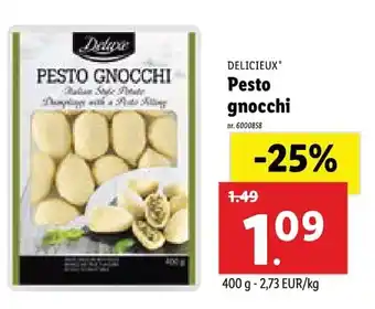 Lidl Delicieux Pesto gnocchi aanbieding