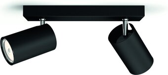 Bol.com Philips kosipo opbouwspot - 2-lichts - zwart aanbieding