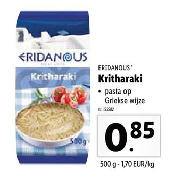 Lidl Eridanous Kritharaki aanbieding