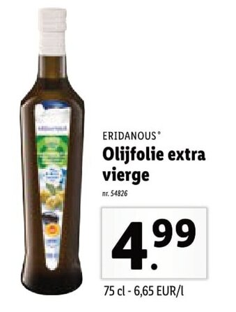 Lidl Eridanous Olijfolie extra vierge aanbieding