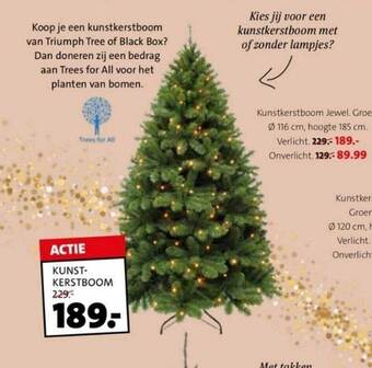 Intratuin Kunstkerstboom aanbieding