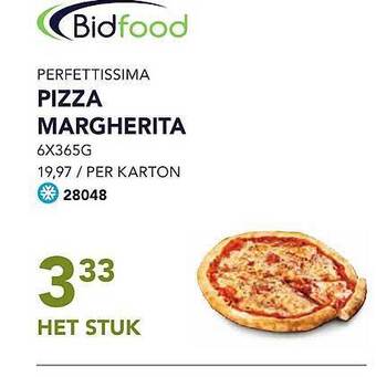 Bidfood Pizza margherita aanbieding