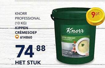 Bidfood Knorr professional kippen crèmesoep aanbieding
