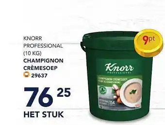 Bidfood Knorrr professional champignon crèmesoep aanbieding