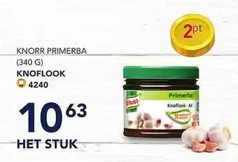 Bidfood Knorr primerba knoflook aanbieding