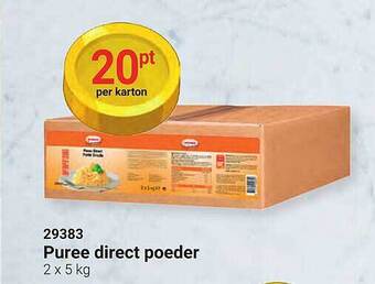Bidfood Honig puree direct poeder aanbieding