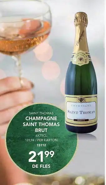 Saint thomas champagne saint thomas brut