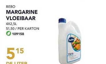 Bidfood Bebo margarine vloeibaar aanbieding